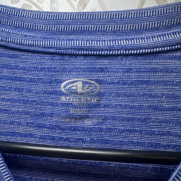 Athletic Works Women Blue Striped Tank Top Athletic Workout Gym Size M 8 10 - Picture 4 of 8